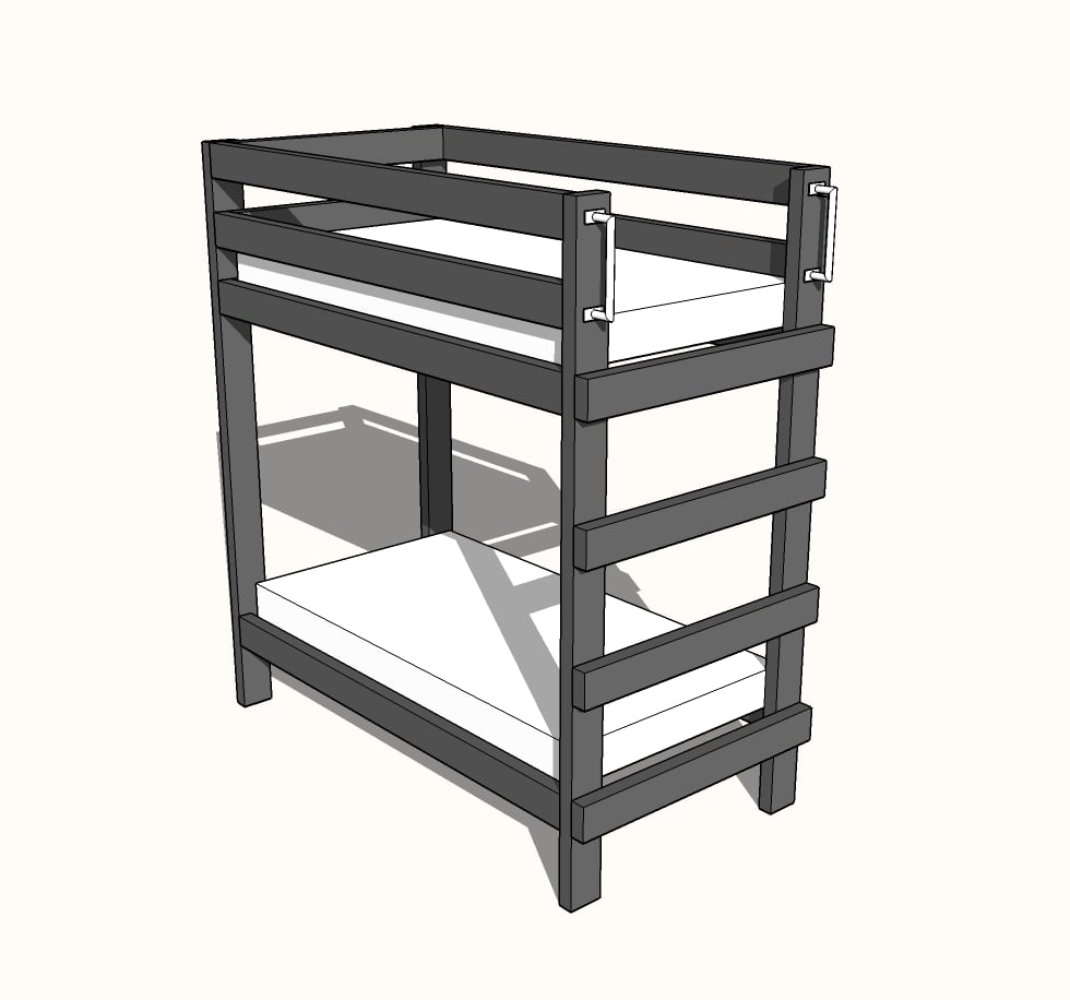 Crib mattress store bunk beds